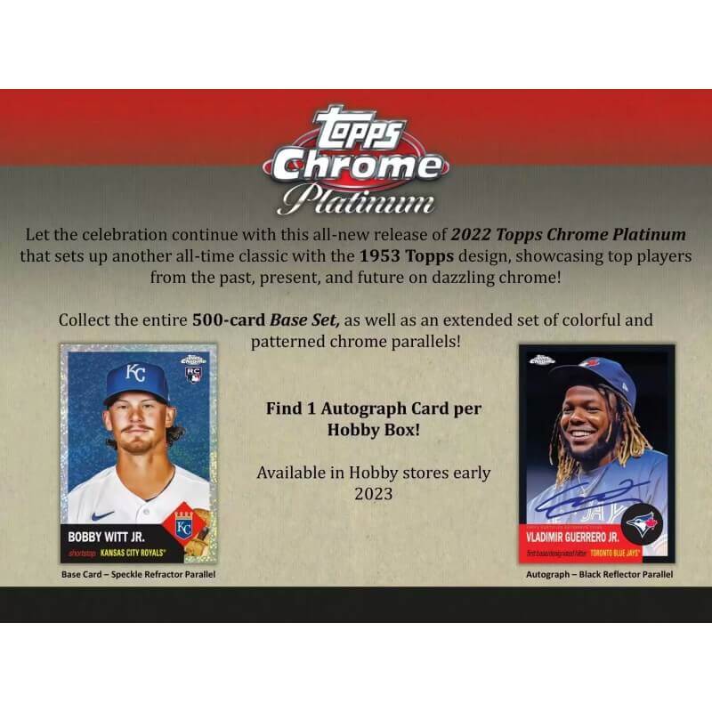 2022 Topps Chrome Platinum Anniversary Baseball Hobby Box Canada Card