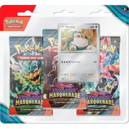 Pokemon Scarlet and Violet Twilight Masquerade 3 Pack Blister - Snorlax