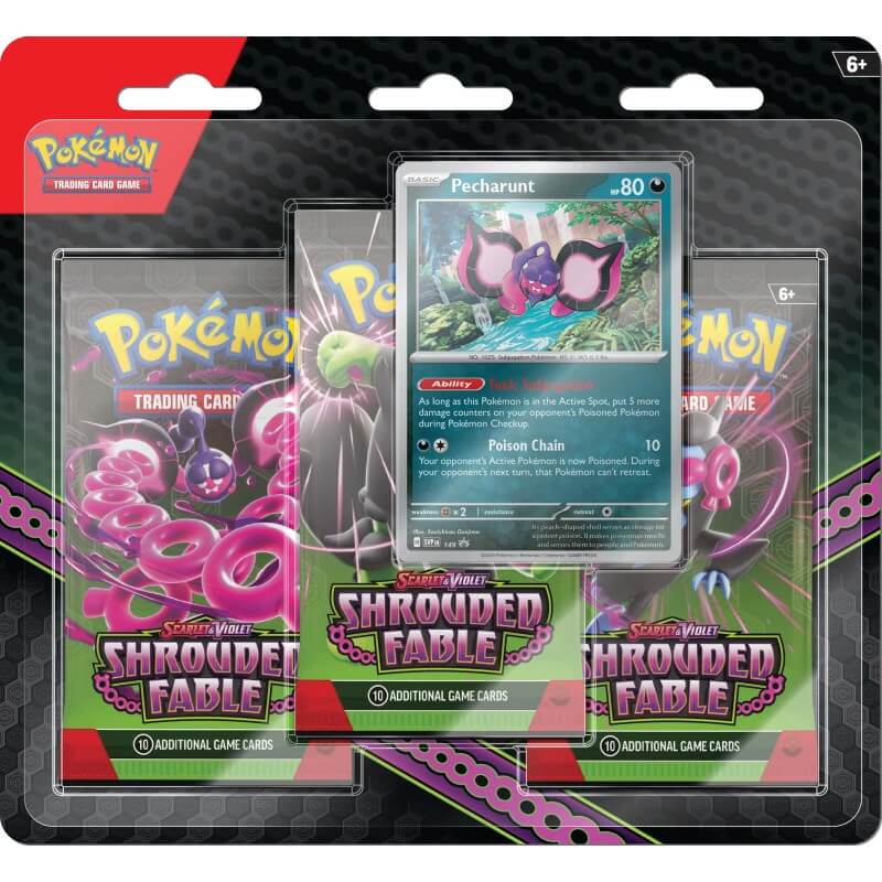 Pokemon Scarlet and Violet Shrouded Fable 3-Pack Blister