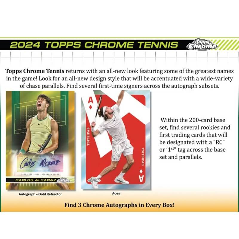 2024 Topps Chrome Tennis Hobby Box