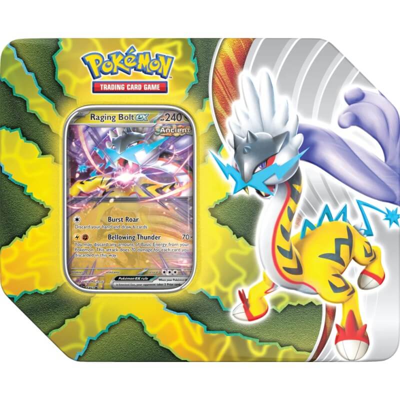 Pokemon Paradox Destinies Tin - Raging Bolt