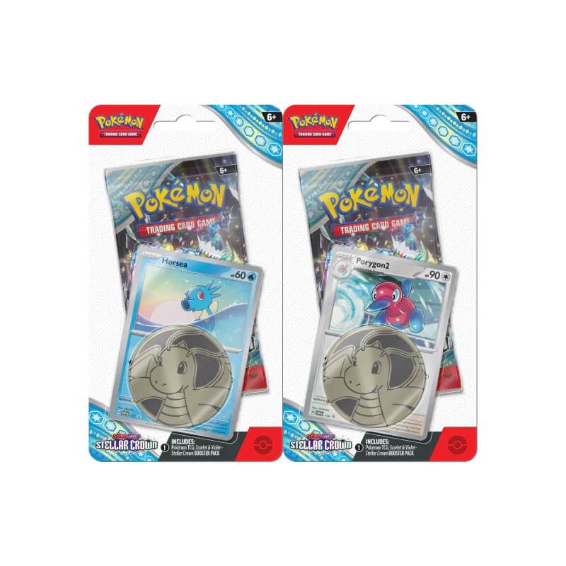 Pokemon Scarlet and Violet Stellar Crown Checklane Booster Bundle of 2