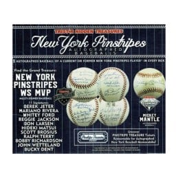 2024 TriStar Hidden Treasures New York Pinstripes Autographed Baseball Hobby Box