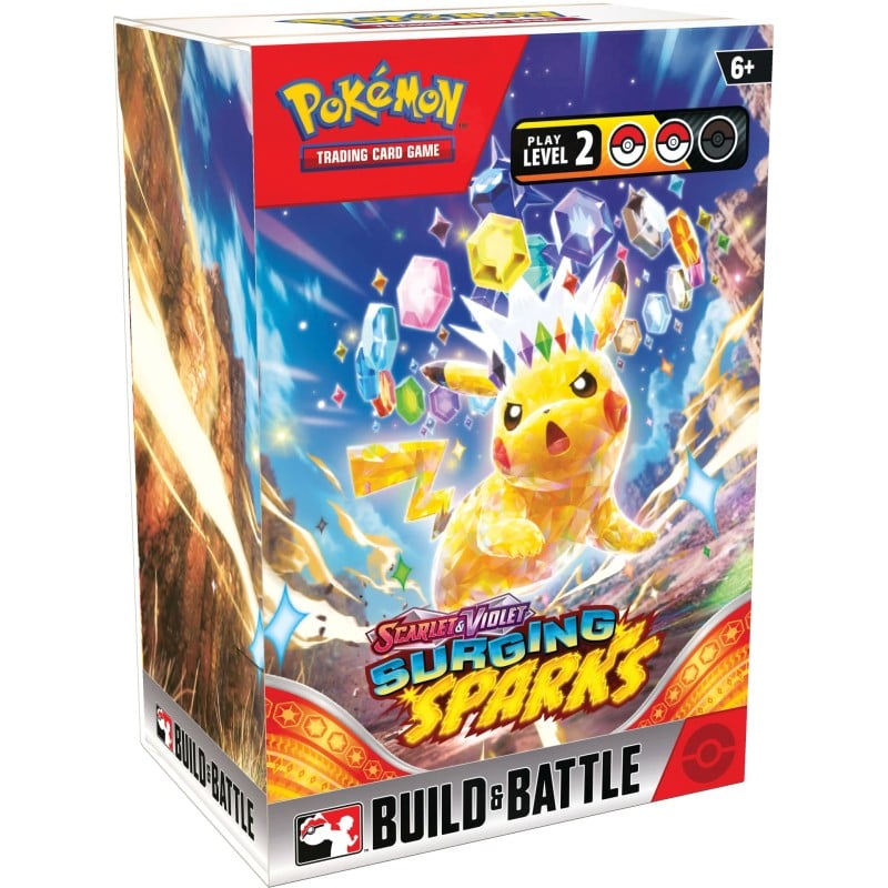 Pokemon Scarlet and Violet Surging Sparks Build and Battle Box