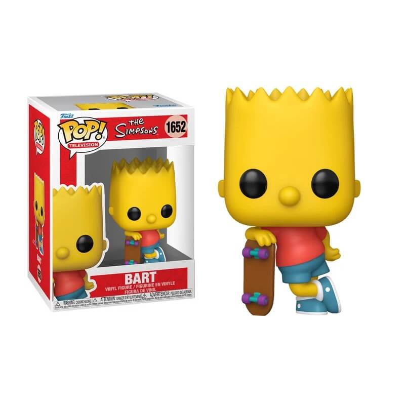 POP! The Simpsons Bart with Skateboard Vinyl Figure