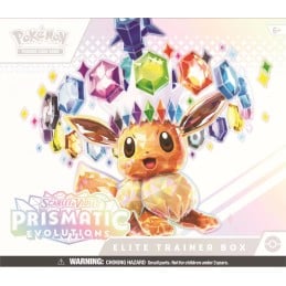 Pokemon Scarlet and Violet Prismatic Evolutions Elite Trainer Box