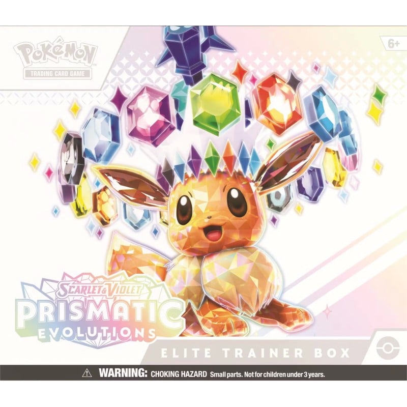 Pokemon Scarlet and Violet Prismatic Evolutions Elite Trainer Box