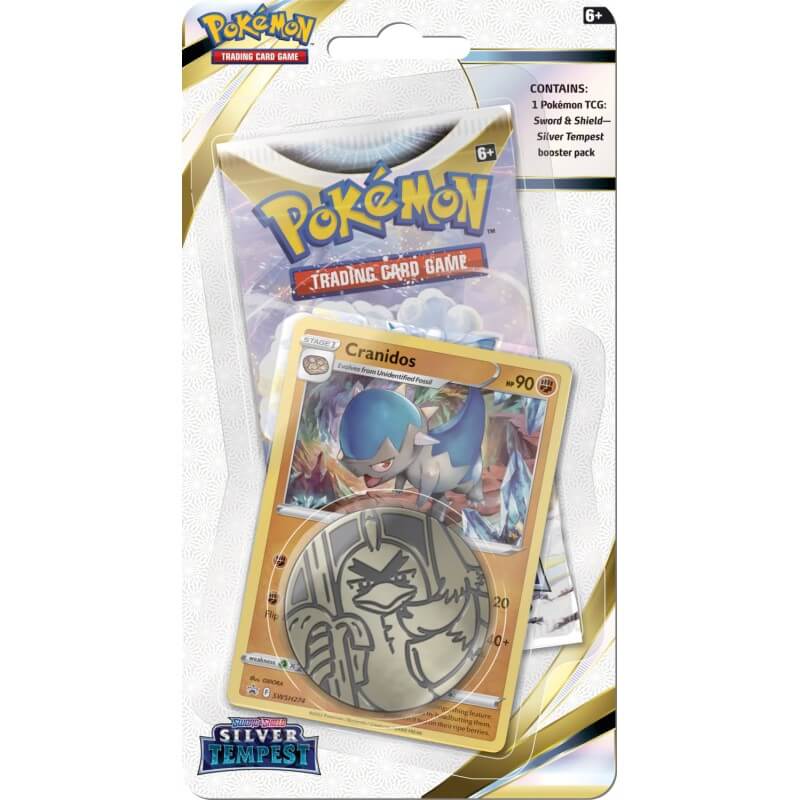 Pokemon Sword and Shield Silver Tempest Checklane Blister - Cranidos