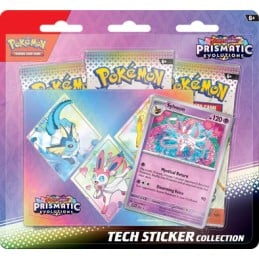 Pokemon Scarlet and Violet Prismatic Evolutions Tech Sticker Collection Pack - Sylveon