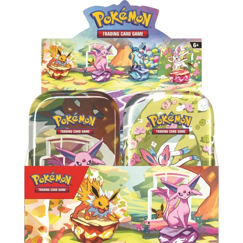 Pokemon Scarlet and Violet Prismatic Evolutions Mini Tin Box