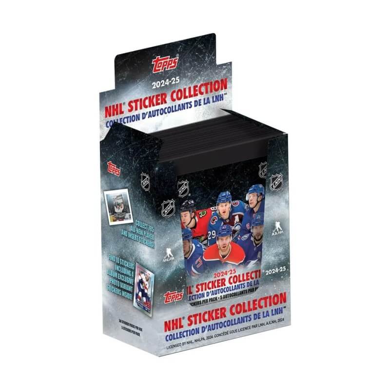 2024-25 Topps NHL Hockey Sticker Box and Album